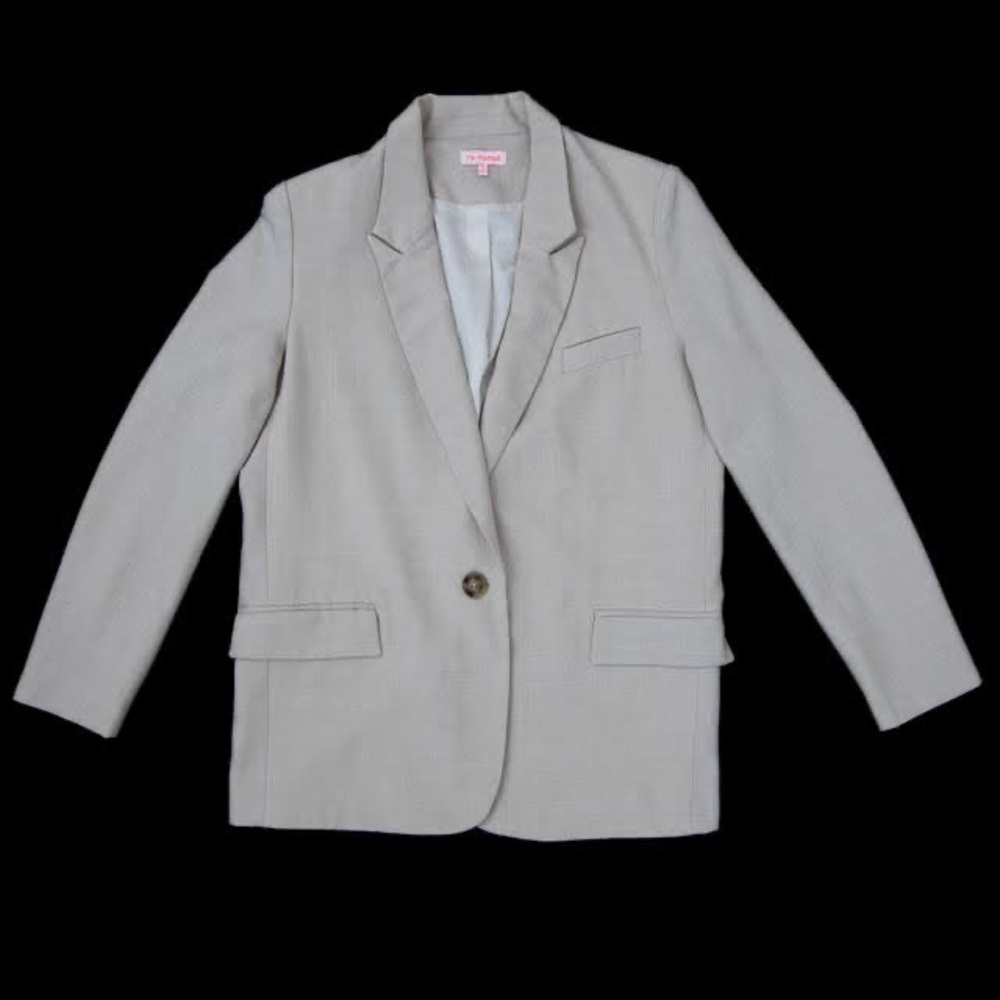 Re:named Oversized beige blazer size M